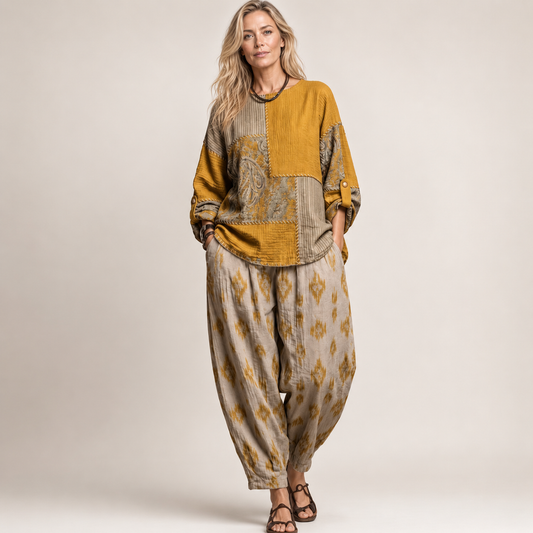 Ensemble Naïa – Imprimé Cachemire & Coupe Fluide