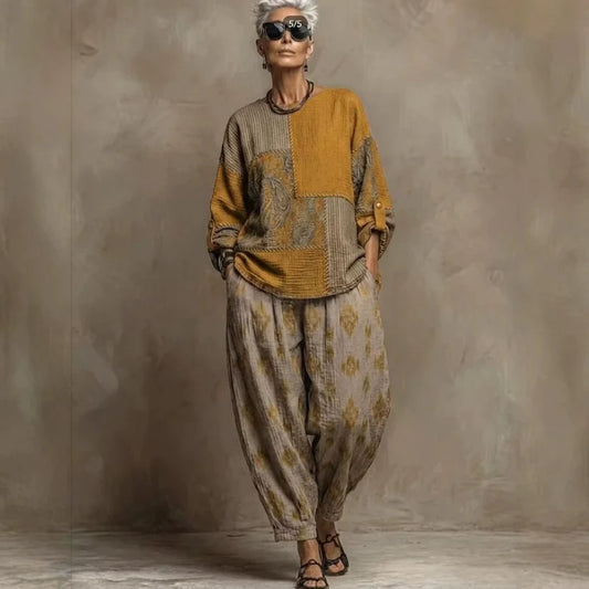 Ensemble Naïa – Imprimé Cachemire & Coupe Fluide